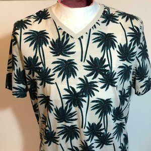 Old Navy Cotton Blend Palm Tree Men's Shirt